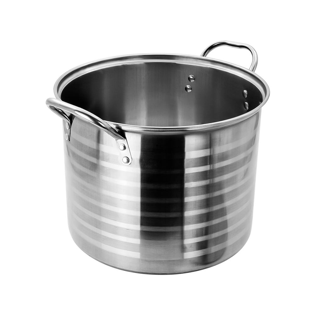 Juego de ollas de acero inoxidable 8 piezas Stock Pot 308 Hot Spot