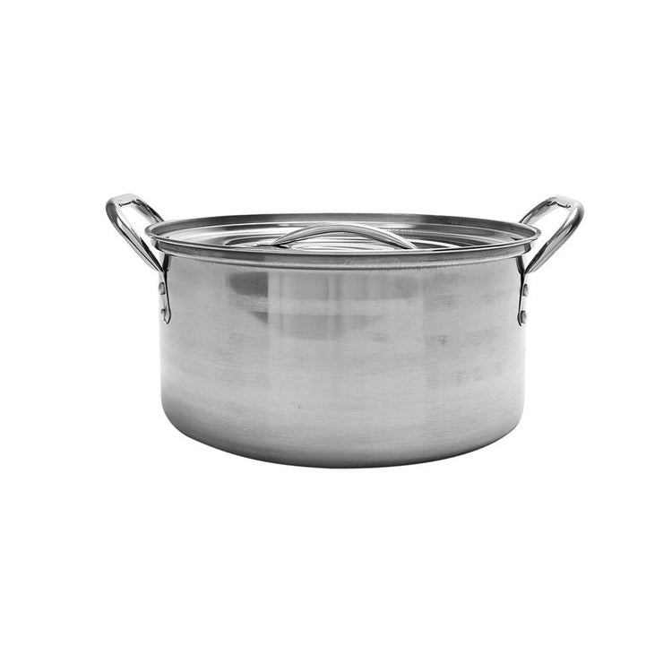 Juego de ollas de acero inoxidable 8 piezas Shallow Stock Pot 309 Hot Spot