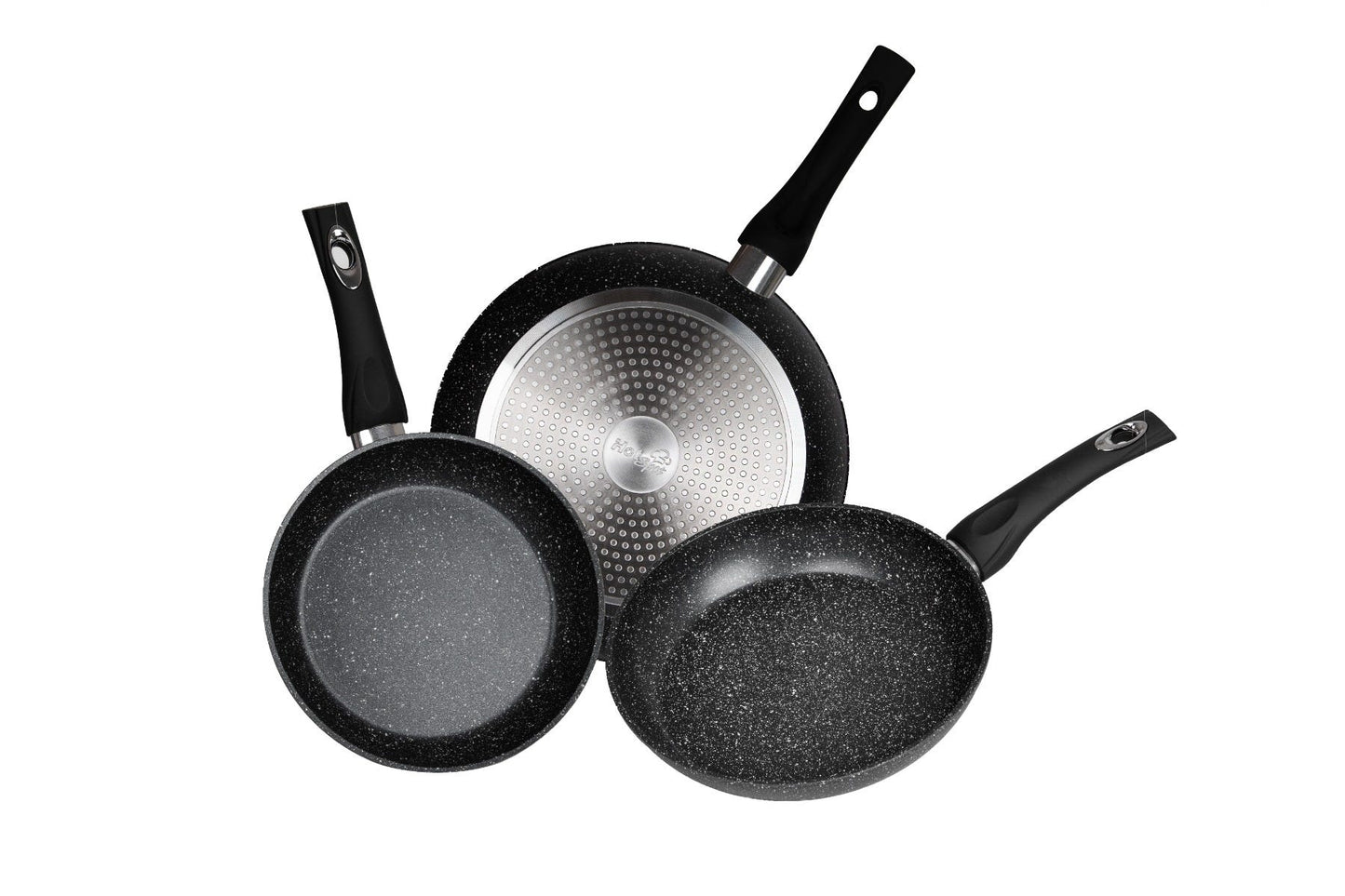 Juego de sartenes de acero inoxidable 3 piezas Z360N Hot Spot