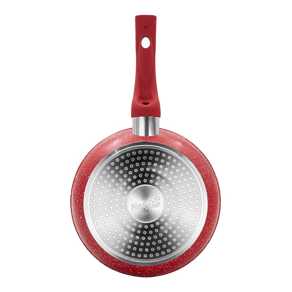 Juego de sartenes de acero inoxidable 3 piezas con mango de silicón Z630R Hot Spot