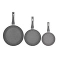 Juego de sartenes de acero inoxidable 3 piezas con mango de silicón Z630P Hot Spot