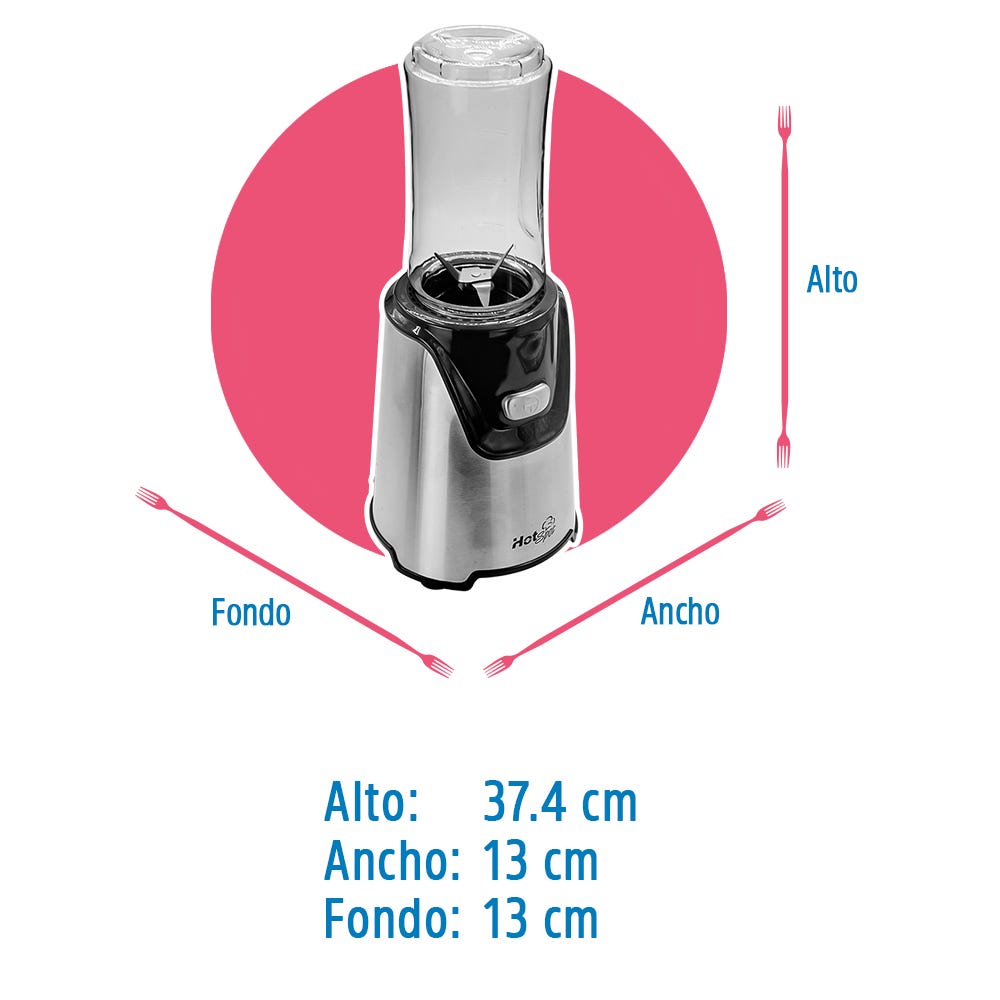 Procesador de alimentos con dos vasos 500 watts Z592 Hot Spot