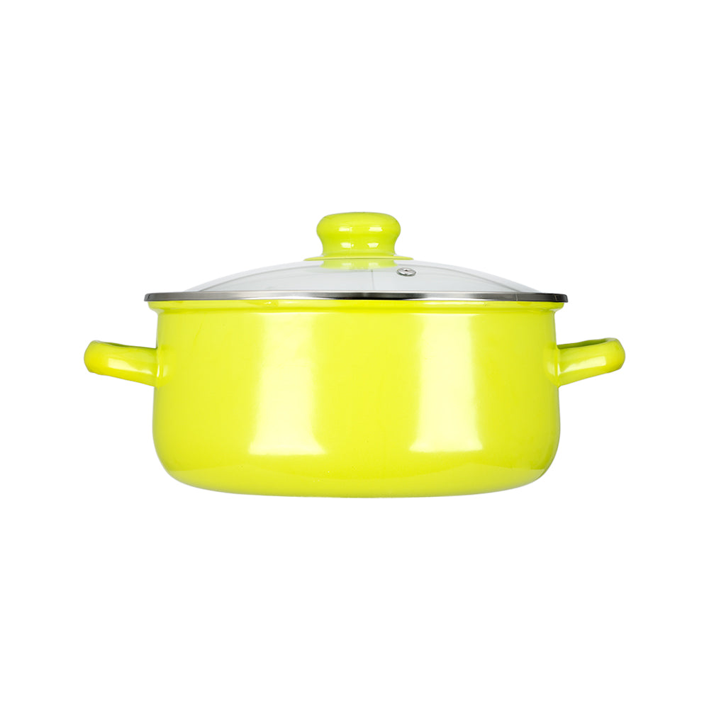Juego de 2 ollas de acero porcelanizado 22/24 cm verde Z625V Hot Spot