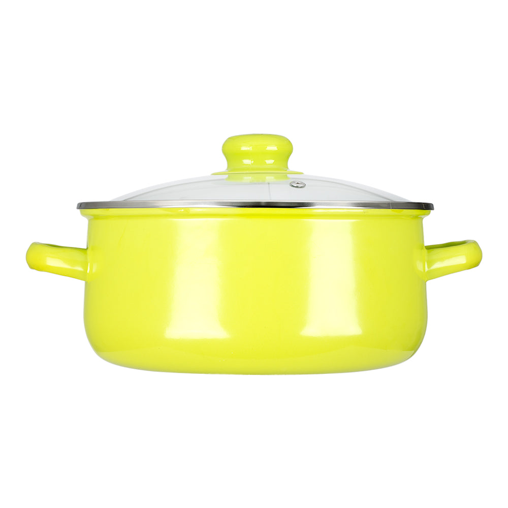 Juego de 2 ollas de acero porcelanizado 22/24 cm verde Z625V Hot Spot