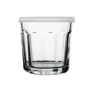 Vaso con tapa plástica 300 ml Toledo V Santos