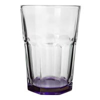 Vaso refresco de vidrio 415 ml Barcelona atomizado morado 205 V Santos