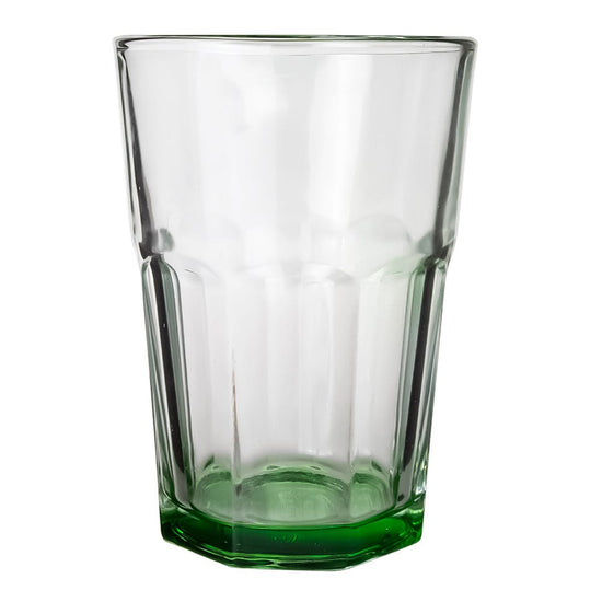 Vaso refresco de vidrio 415 ml Barcelona atomizado verde 205 V Santos