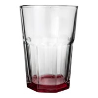 Vaso refresco de vidrio 415 ml Barcelona atomizado rojo 205 V Santos