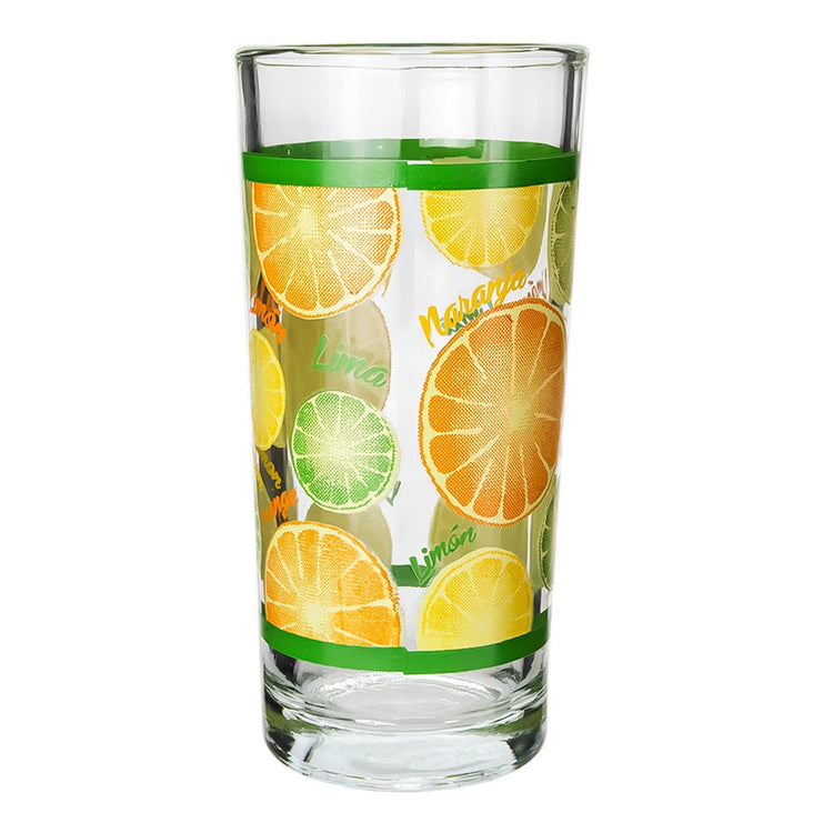 Vaso cubero de vidrio 280 ml varios decorados 111 V Santos
