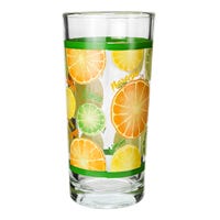 Vaso cubero de vidrio 280 ml varios decorados 111 V Santos