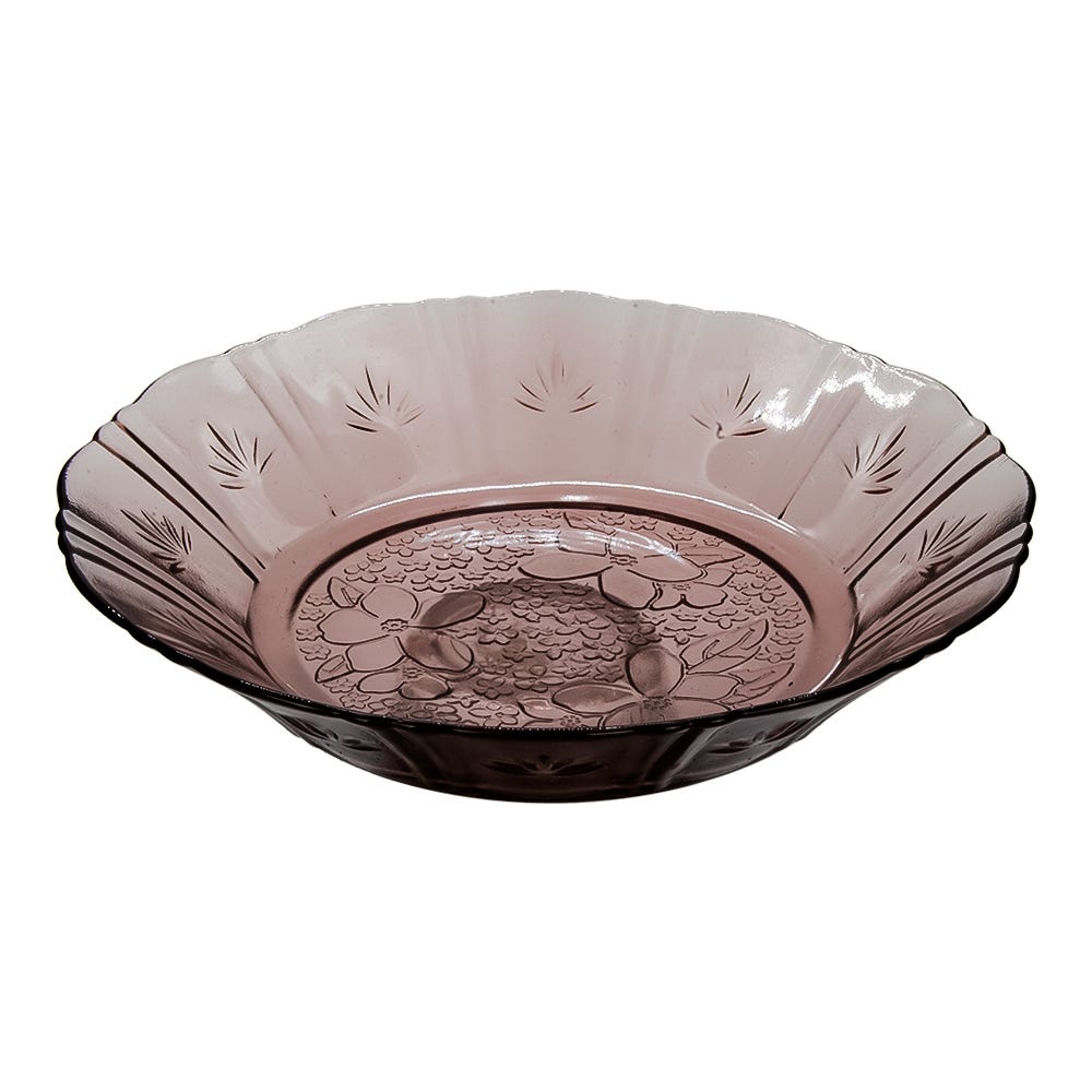 Plato hondo de vidrio 500 ml maguey uva 921 V Santos