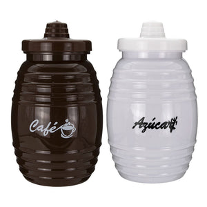 Juego de dos vitroleros azúcar y café plástico Rubik