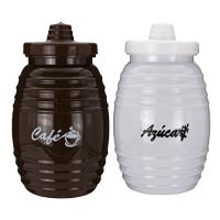 Juego de dos vitroleros azúcar y café plástico Rubik