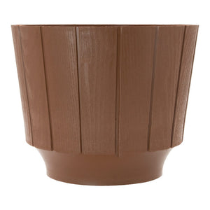 Maceta de plástico tipo madera mediana 509C Peyo
