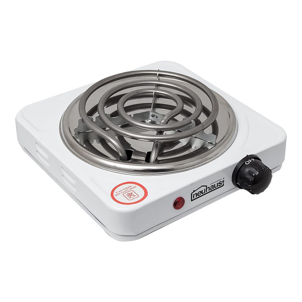 Parrilla eléctrica sencilla resistencia en espiral con termostato PB-01 Neuhaus