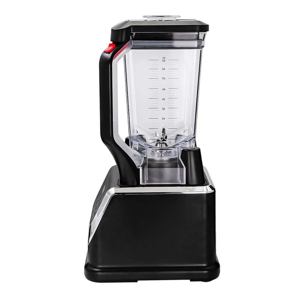 Licuadora digital con vaso de Tritán y 2 vasos para batido negra Hurrikane Neuhaus