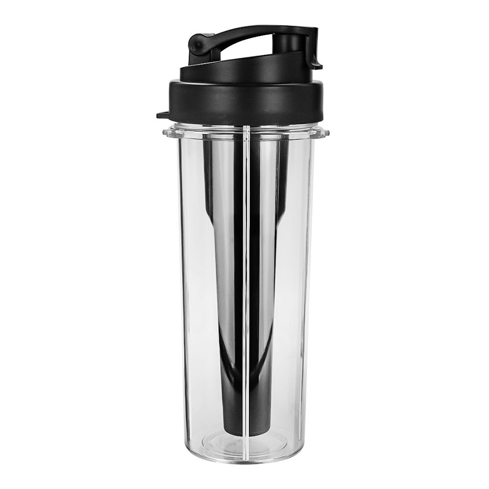 Licuadora digital con vaso de Tritán y 2 vasos para batido negra Hurrikane Neuhaus