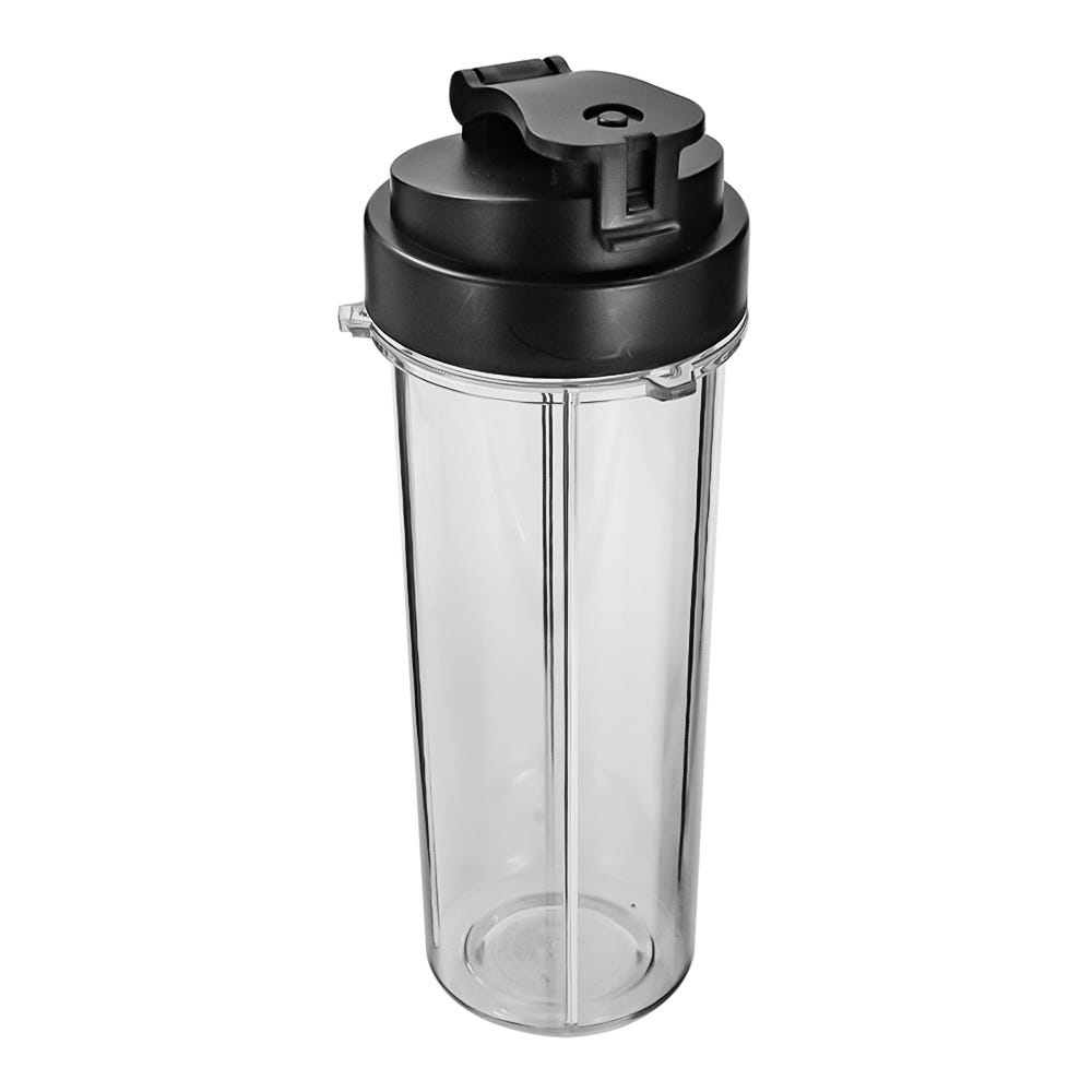 Licuadora digital con vaso de Tritán y 2 vasos para batido negra Hurrikane Neuhaus