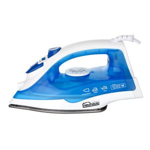 Plancha con suela de cerámica blanco con azul Vulkan Neuhaus