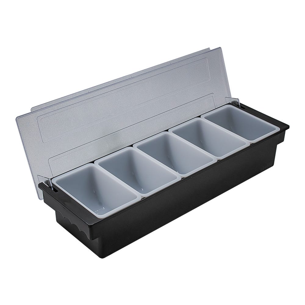 Caja para condimentos de plástico 5 compartimentos TAV-WHCS005CP Tåvola