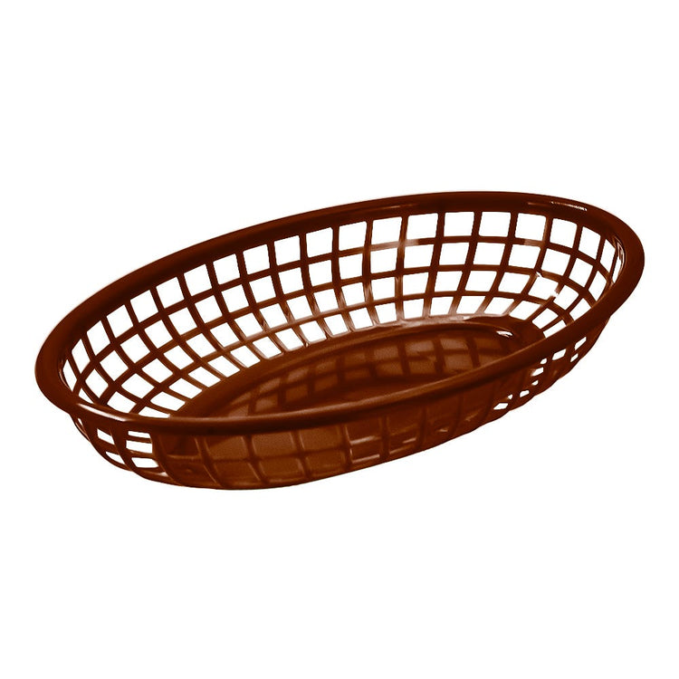 Canasta ovalada de plástico 23.1 x 15 cm café TCANQPI061BR3 Tåvola