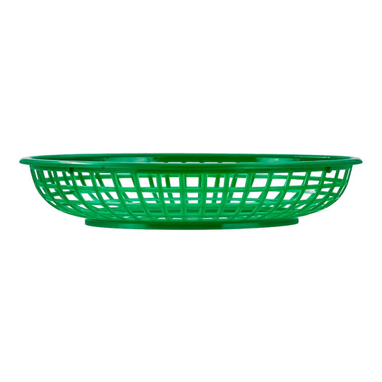 Canasta ovalada de plástico 23.1 x 15 cm verde TCANQPI061GR3 Tåvola