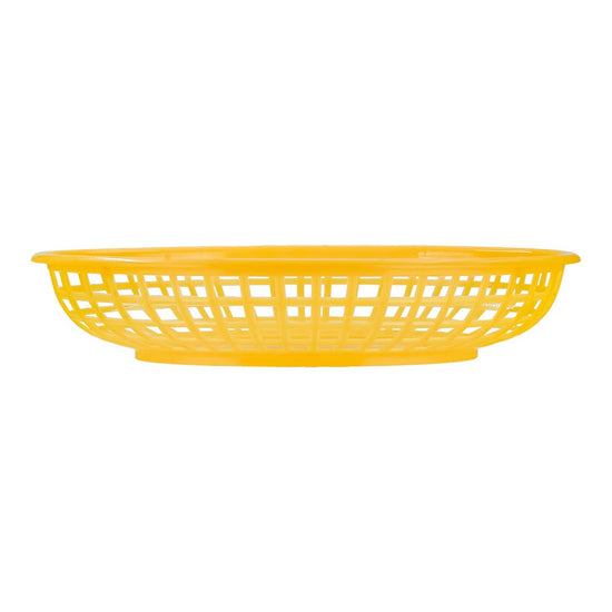 Canasta ovalada de plástico 23 x 15 cm amarilla TCANQPI061YE3 Tåvola