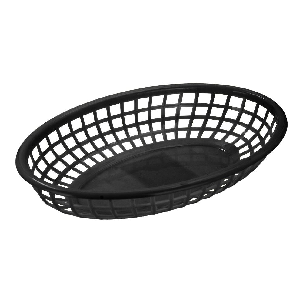 Canasta ovalada de plástico 23.1 x 15 cm negra TCANQPI061BK3 Tåvola