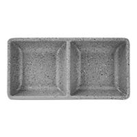 Salsera de melamina dos compartimentos 14.2 x 7.2 cm Gray Granite TAVSALS2C14GG Tåvola