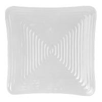 Plato Square con relieve de melamina 30.5 cm blanca TAVPTSQUARE30 Tåvola