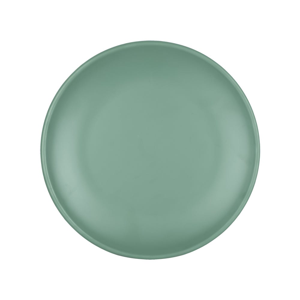 Plato trinche cup de melamina 21.3 cm verde mate TAVPTRCUP8.4VM Tåvola
