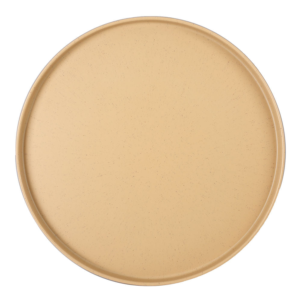 Plato Barcelona de melamina 27 cm arena mate Tåvola – vista superior del plato
