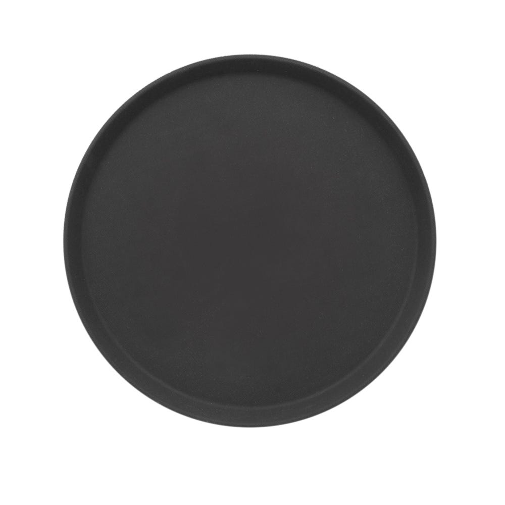 Charola redonda negra 35 cm antideslizante Tåvola