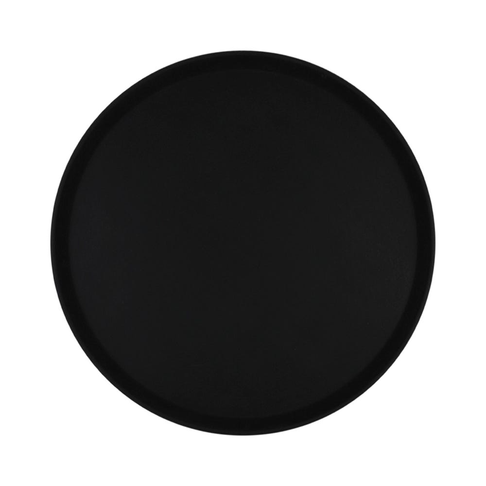 Charola redonda negra de plástico 45 cm Tåvola
