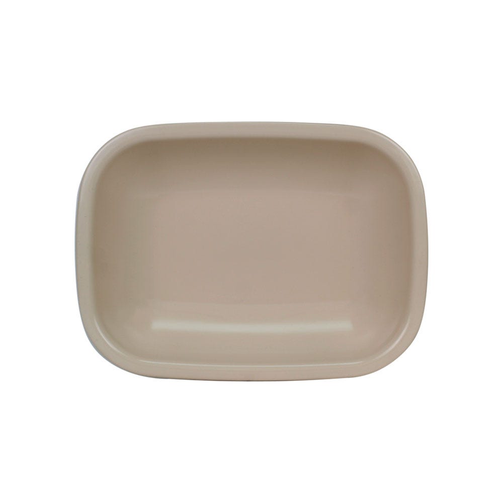 Plato cuadrilongo 10 pulgadas melamina beige Tåvola