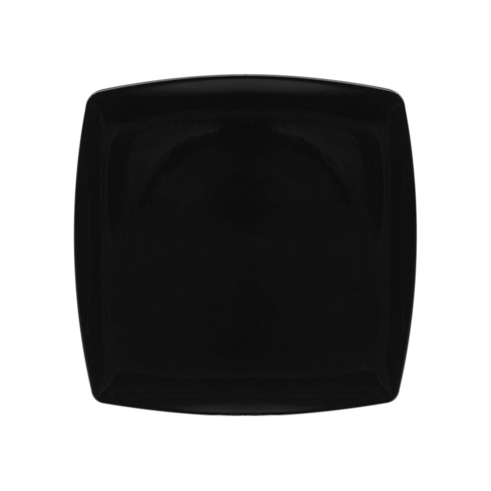 Plato Cuadrado Coupe 8 pulgadas Melamina Negra