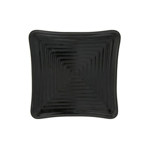 Plato Square con relieve 22.3 cm melamina negra Tåvola