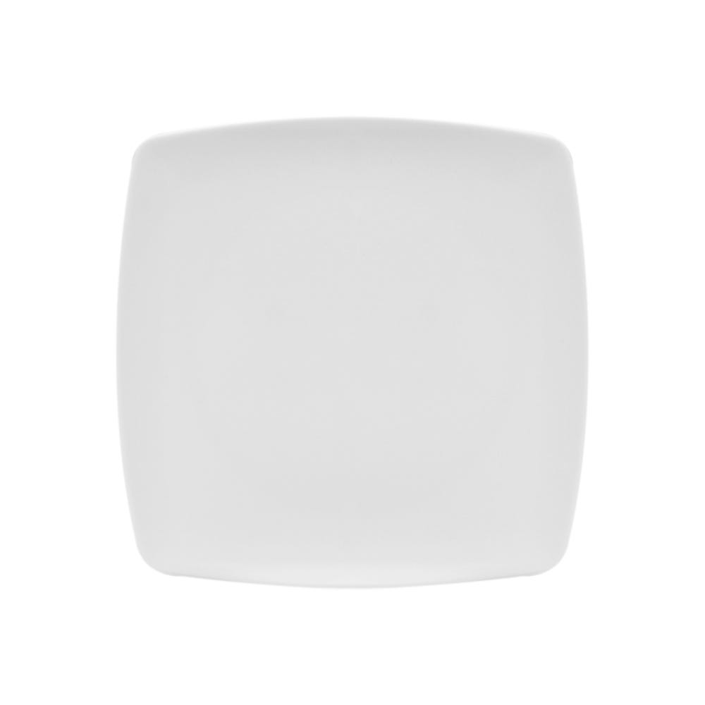 Plato Cuadrado Coupe 8 pulgadas Melamina Blanca