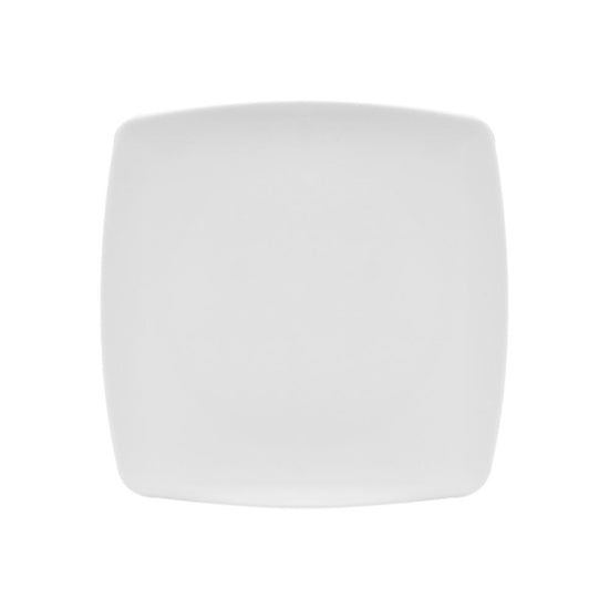 Plato Cuadrado Coupe 8 pulgadas Melamina Blanca