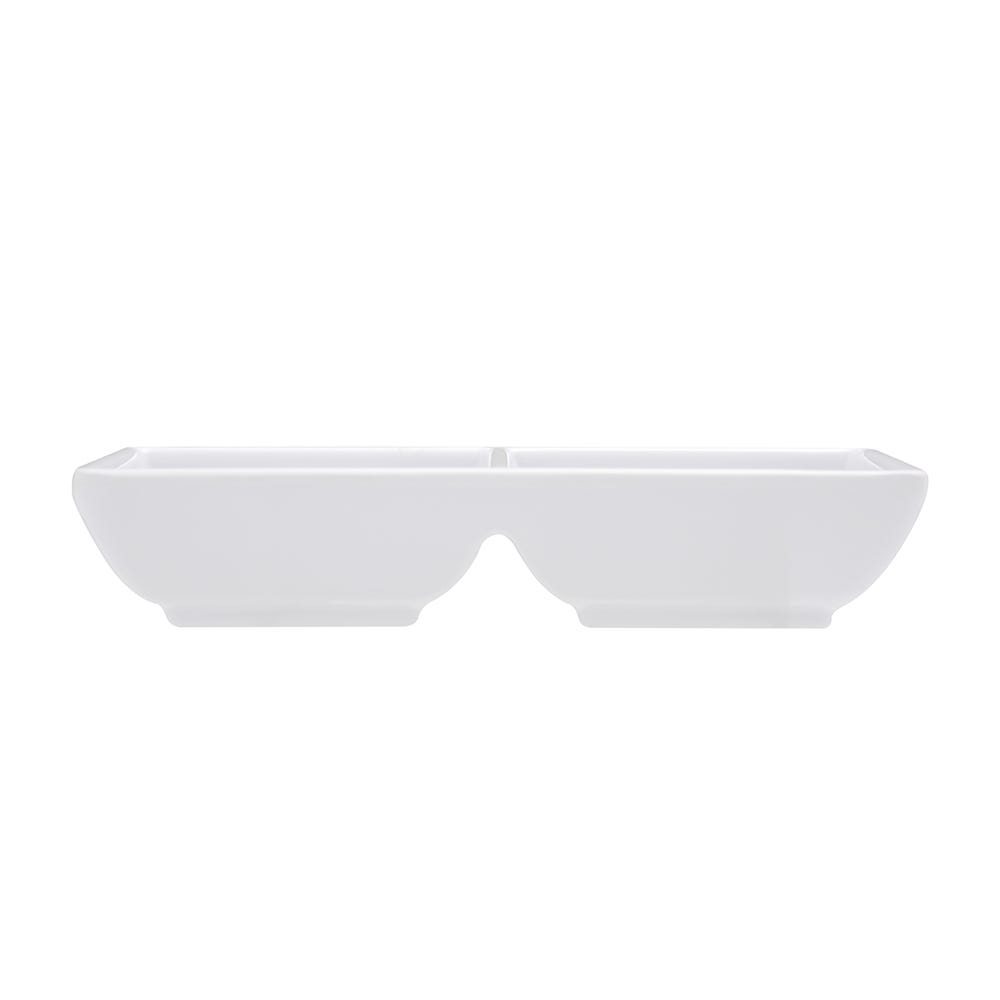 Salsera 2 divisiones 50 ml melamina blanca Tåvola