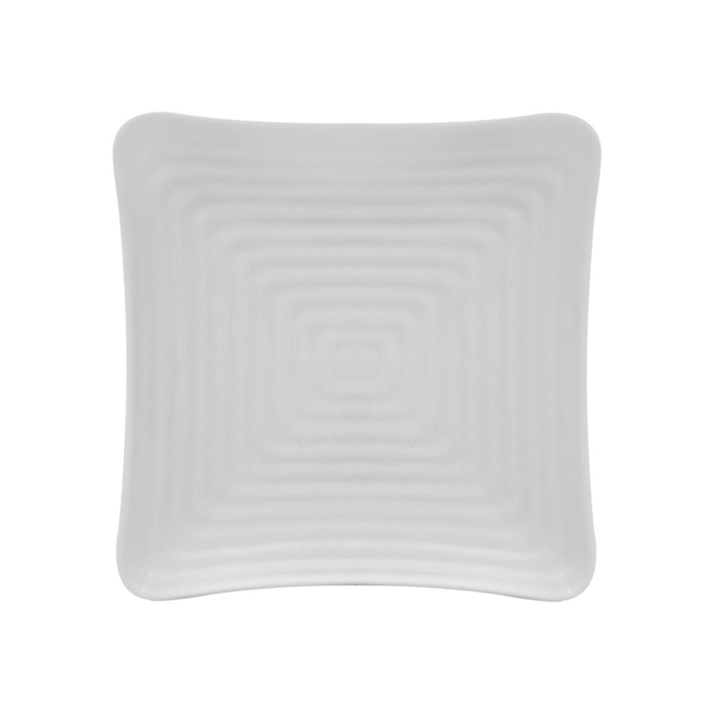 Plato Cuadrado con Relieve 23 cm