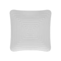 Plato Cuadrado con Relieve 23 cm