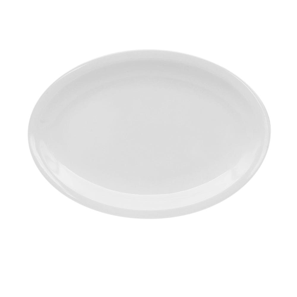 Plato Ovalado Tavola 11.5 pulgadas Melamina Blanca