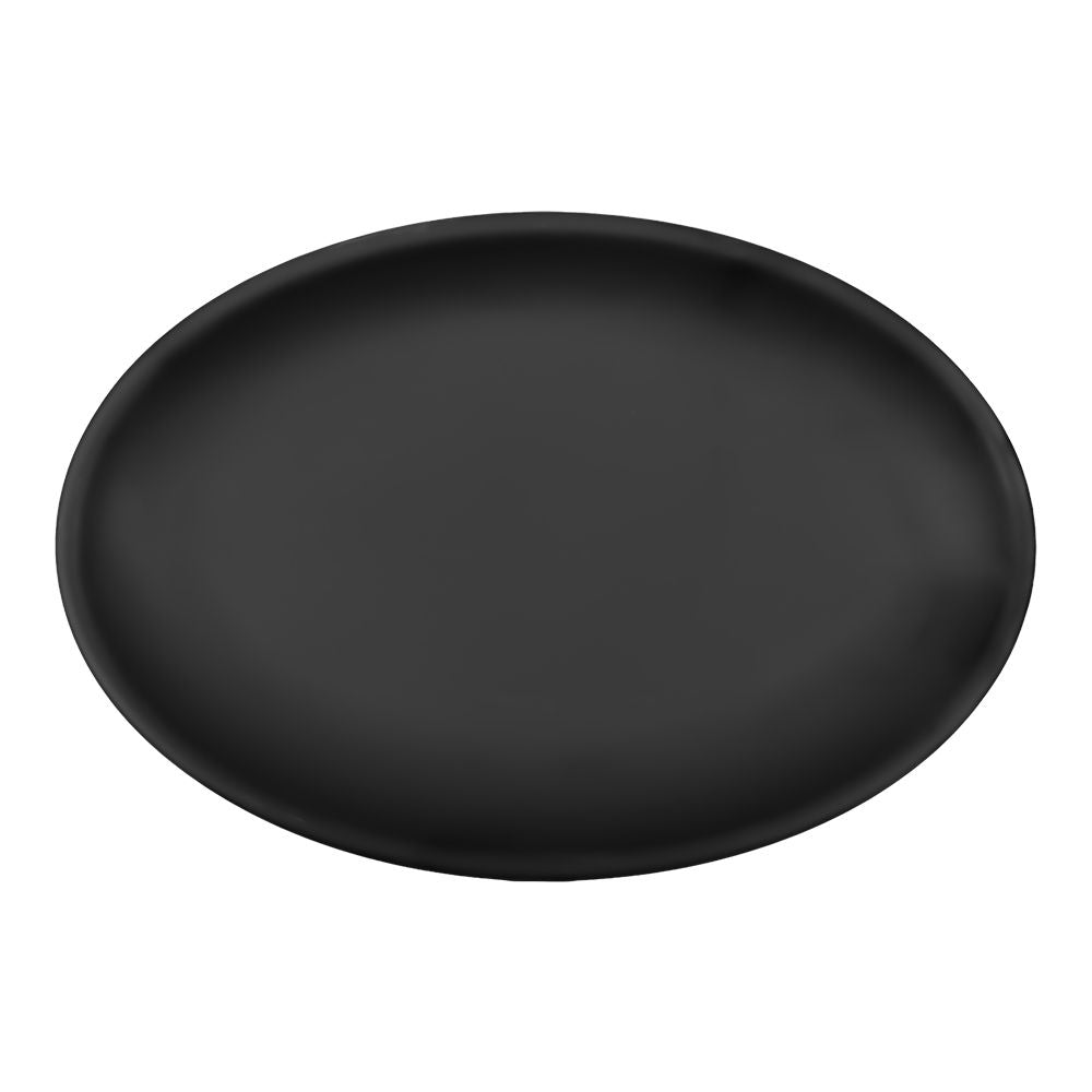 Plato ovalado de melamina 34.4 cm negra mate 91255 Tåvola