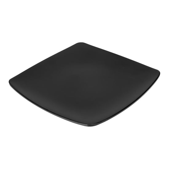 Plato cuadrado coupe de melamina 20 cm negro mate Tåvola – vista en ángulo del plato