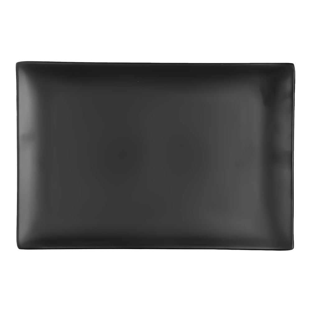 Bandeja rectangular de melamina 27.7 x 18.7 cm negra mate 91272 Tåvola