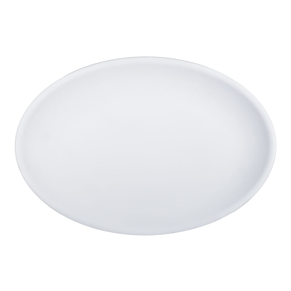 Plato ovalado de melamina 34.4 cm blanca mate 91225 Tåvola