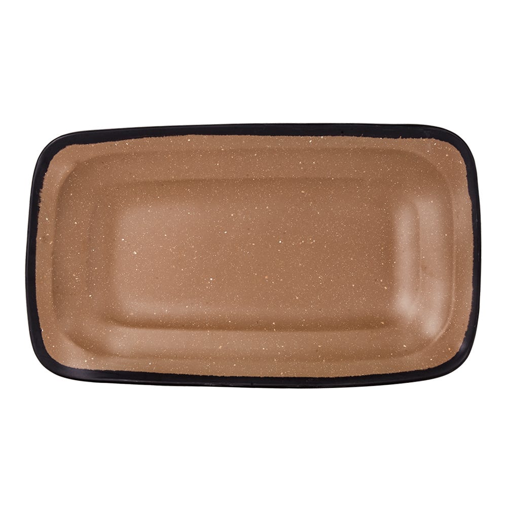 Bandeja rectangular de melamina 30.5 x 17.5 cm Terra Brown 93656 Tåvola