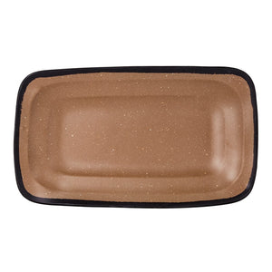 Bandeja rectangular de melamina 30.5 x 17.5 cm Terra Brown 93656 Tåvola