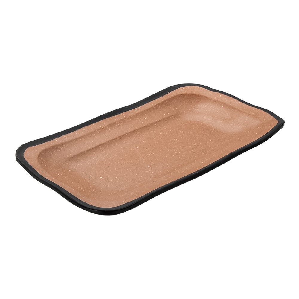Bandeja rectangular de melamina 30.5 x 17.5 cm Terra Brown 93656 Tåvola